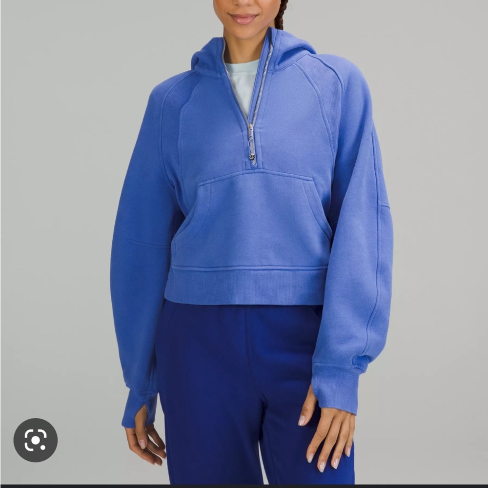 NWT lululemon scuba half zip wild indigo